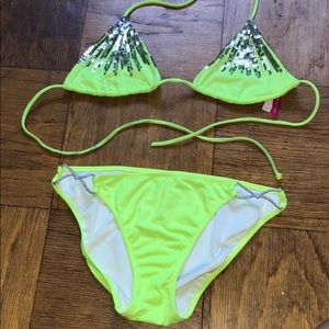 Victoria Secret sequin bikini size medium